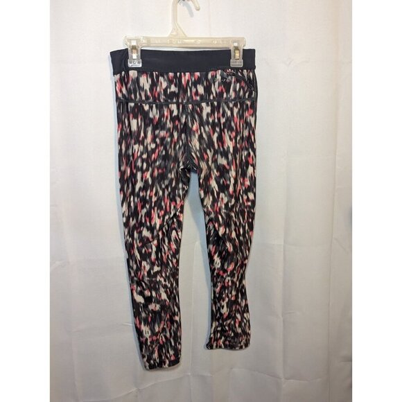 Womens Size Small Capri Pants Nike Stay Warm dri fit black pink white - Picture 8 of 16